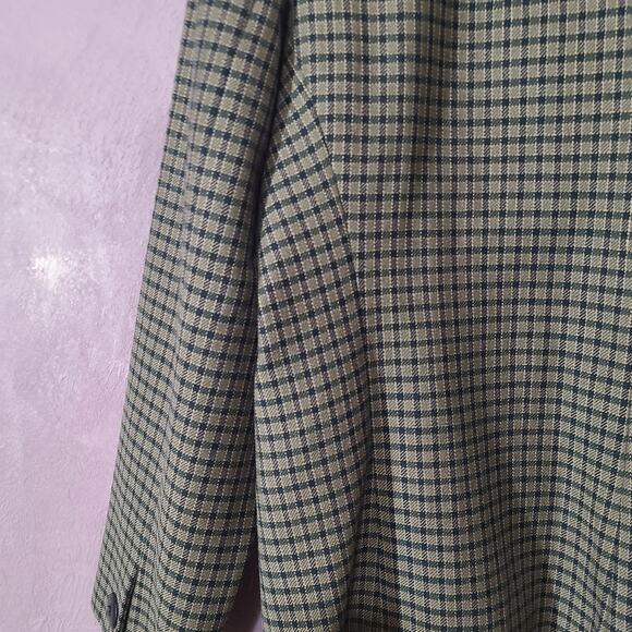 Vintage Petite Sophisticate Plaid 100% Wool Blazer Jacket Fitted Women's 12 - Picture 9 of 10